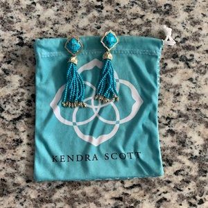 Kendra Scott Turquoise Misha Tassel Earrings